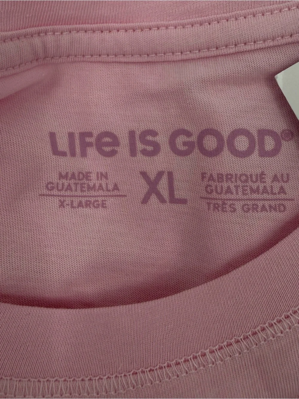 Life is Good Women’s Size XL Mickey Mouse Pink Disney T-shirt Cotton NWT - Picture 3 of 4